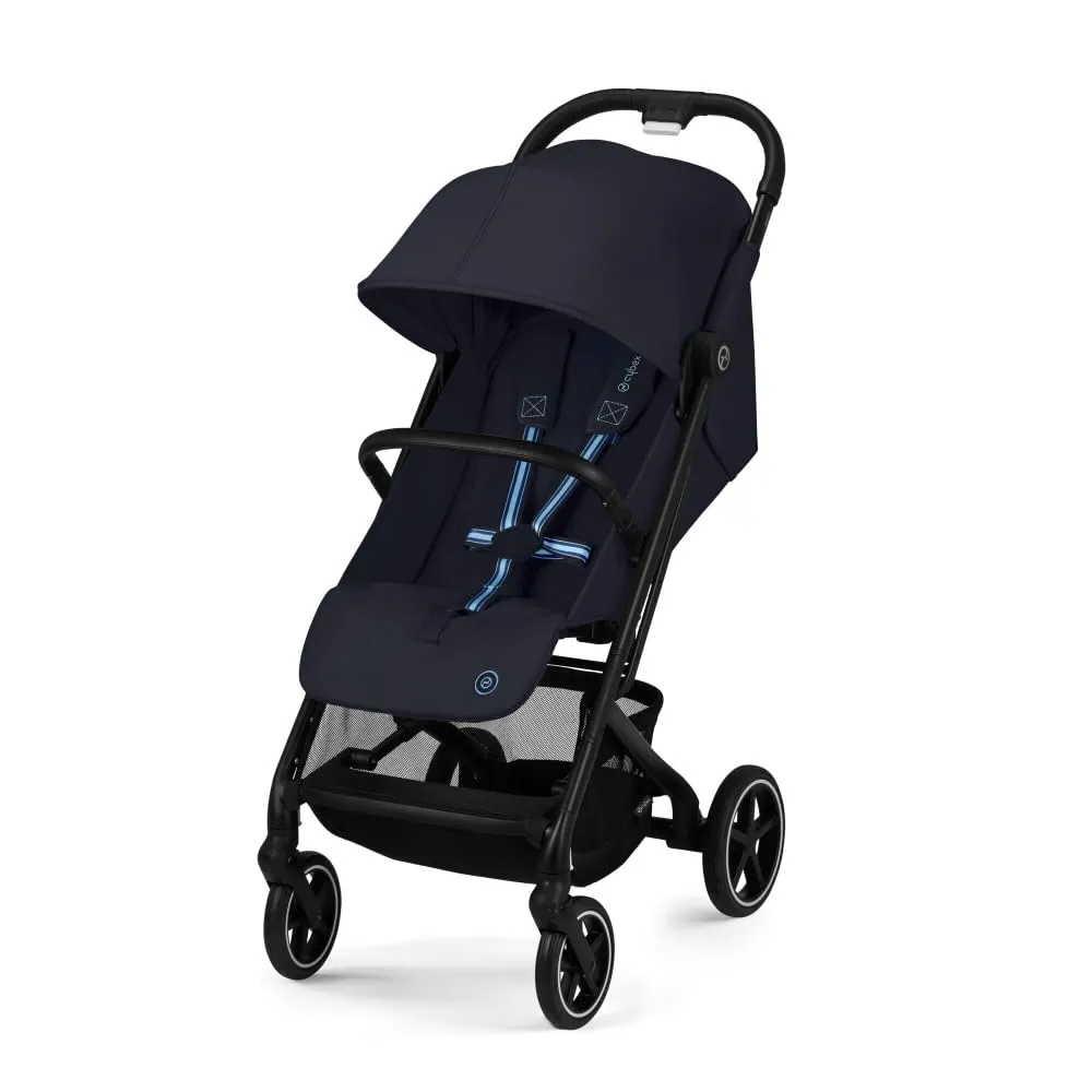 CYBEX Beezy 2 Compact and Lightweight Travel Stroller - Compatible with CYBEX Car Seats, Dark Blue