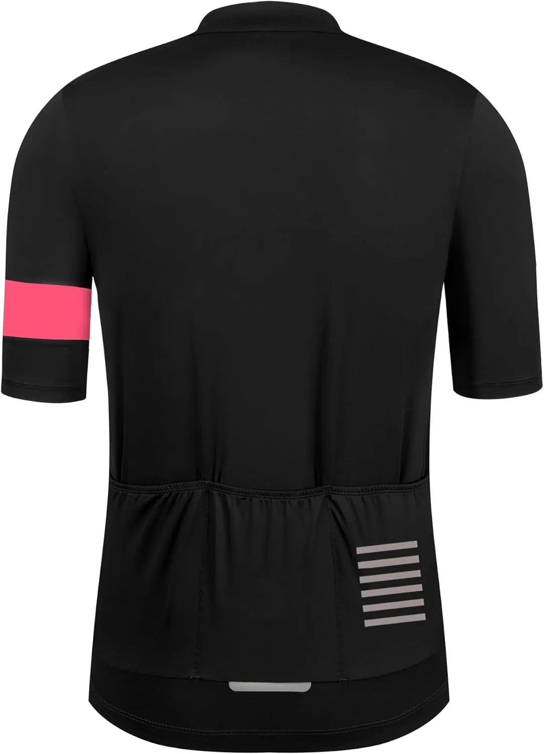 Cycling Jersey Men Zipper Pocket Short Sleeve Lightweight Aero JRace Fit Road Bike Jersey Shirt Cuff Stitching