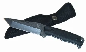 Defender Stone Wash Blade Hunting Knife Full Tang G10 Handle with Sheath 6864