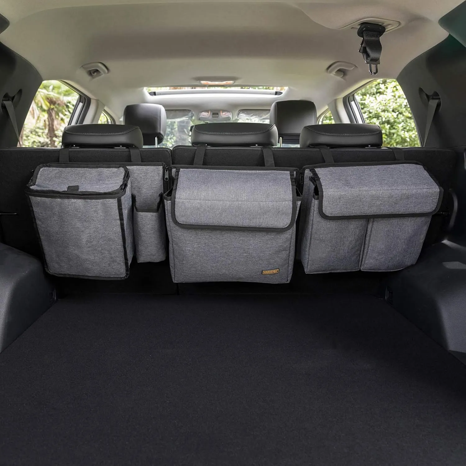 Deluxe Trunk and Backseat Organizer for Medium or large size SUVs & RVs, Detachable Storage Modules with Built-in Cooler, Patent Pending