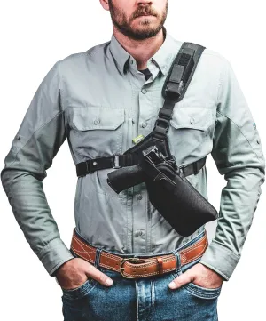 DIAMOND D OUTDOORS - Denali Light Chest Holster for SEMI-AUTO Pistols w/Tactical Light/Laser - up to 6”