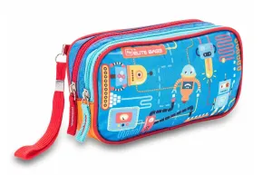 DIAS Kids Diabetes Toiletry Bag for Kids Isothermal Bag Blue with Gel Cool Pack
