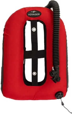 Dive Rite Voyager Wing 16" Inflator with Elbow Red