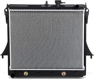 DNA Motoring OEM-RA-2855 1-Row Factory Style Aluminum Core Cooling Radiator Compatible with 06-10 Hummer H3, 09-10 H3T, 09-12 Colorado/Canyon AT, 22-3/4" W X 18-1/2" H X 1" D