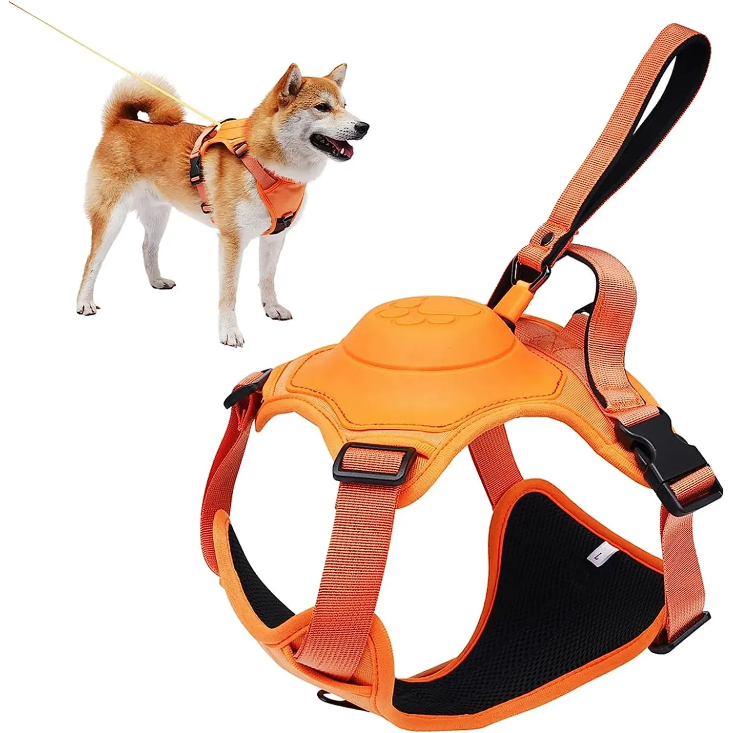 Dog Harness Front Clip Adjustable Outdoor Walking Leash Set