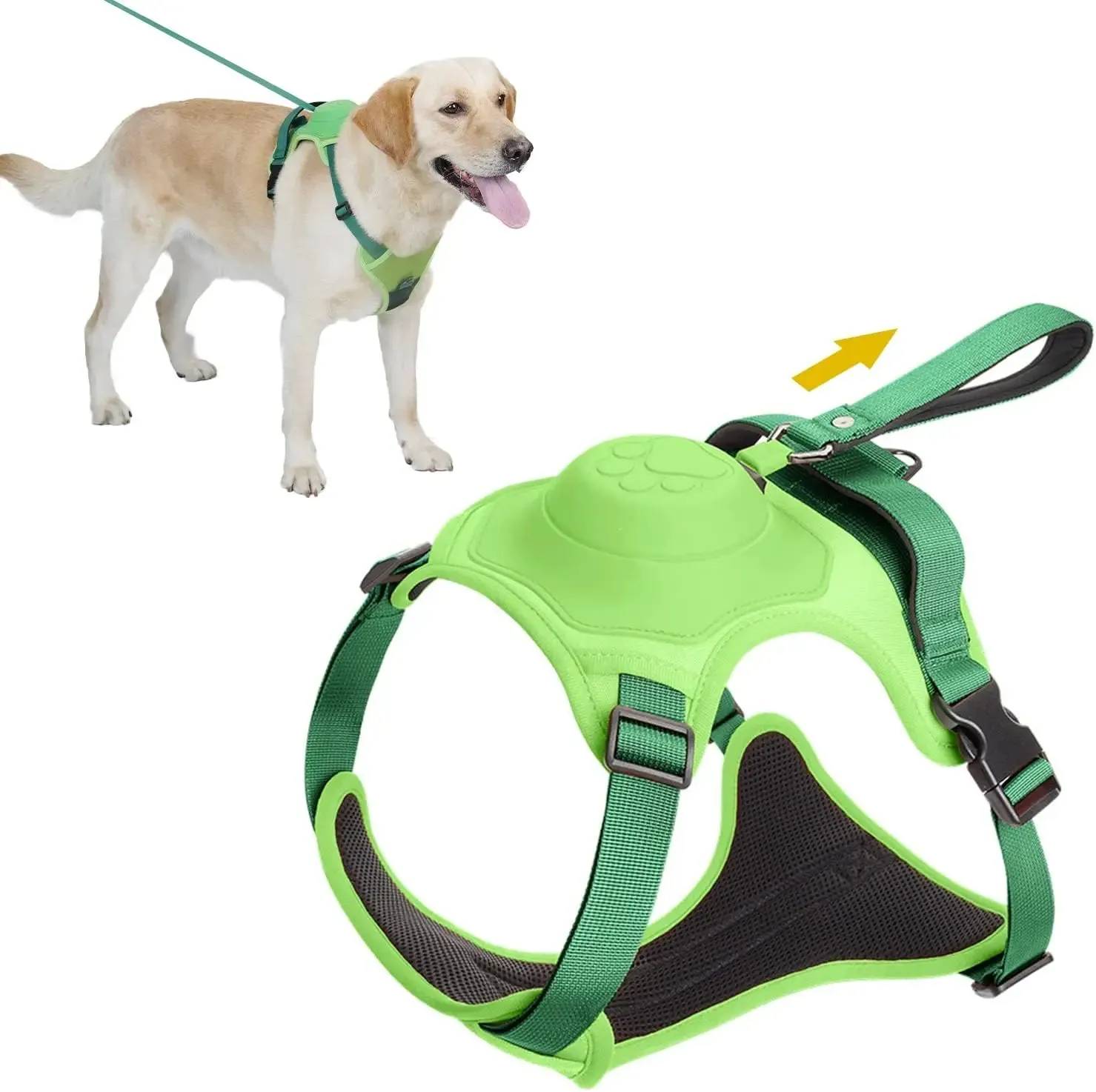 Dog Harness Front Clip Adjustable Outdoor Walking Leash Set