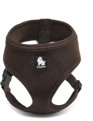 Dog Harness with Steel D Ring - Brown, S