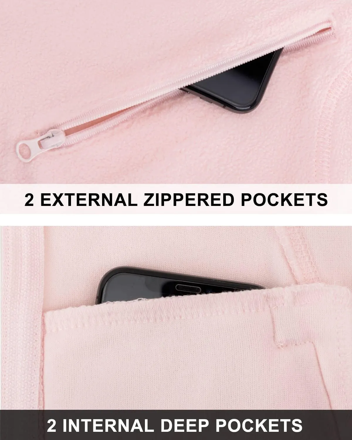 Dolcevida Women's Lightweight Soft Fleece Athletic Running Track Jackets Slim Fit Workout Jacket with Thumb Holes