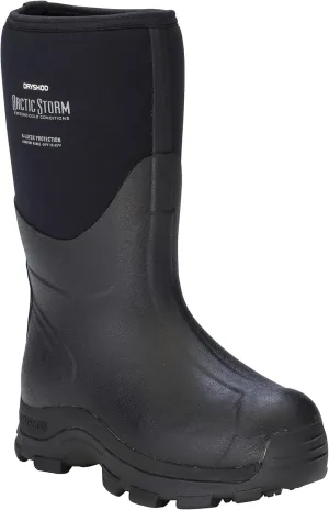 Dryshod Arctic Storm Winter Boot | Mid-Calf Height |Black/Grey | Waterproof | Extreme Cold |Men