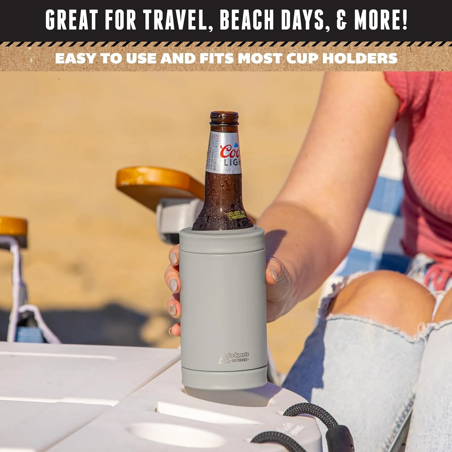 DUALIE 3 in 1 Insulated Can Cooler - 15  Colors - Universal Size for 12 oz Cans, Slim Cans, and Bottles