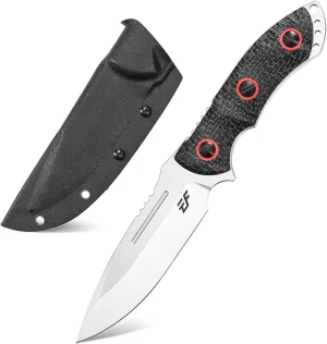 Eafengrow EF139 Fixed Blade Knife, 154CM Steel Blade,Micarta Handle Full Tang EDC Tool Straight Knife for Working Camping Survival
