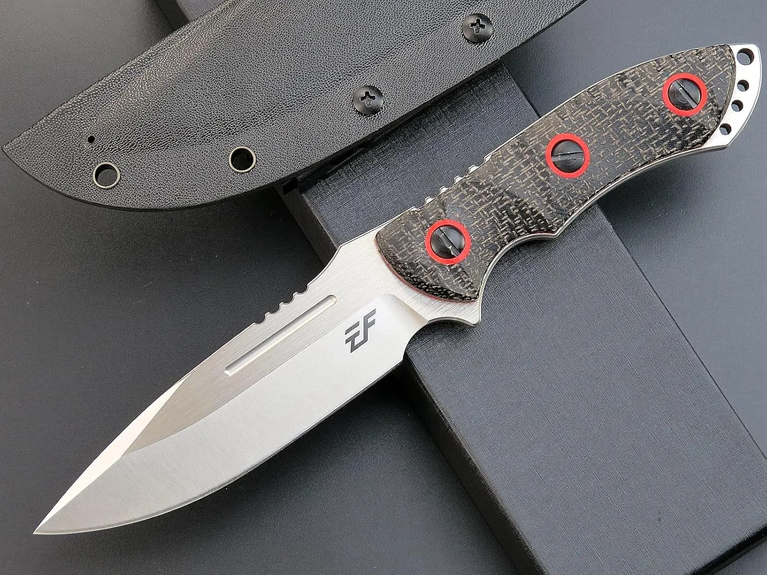 Eafengrow EF139 Fixed Blade Knife, 154CM Steel Blade,Micarta Handle Full Tang EDC Tool Straight Knife for Working Camping Survival