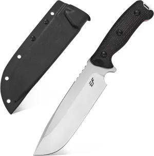 Eafengrow EF143 Fixed Blade Knife AUS-10 Steel Blade Micarta Handle Full Tang EDC Tool Straight Knife for Working Camping Hunting