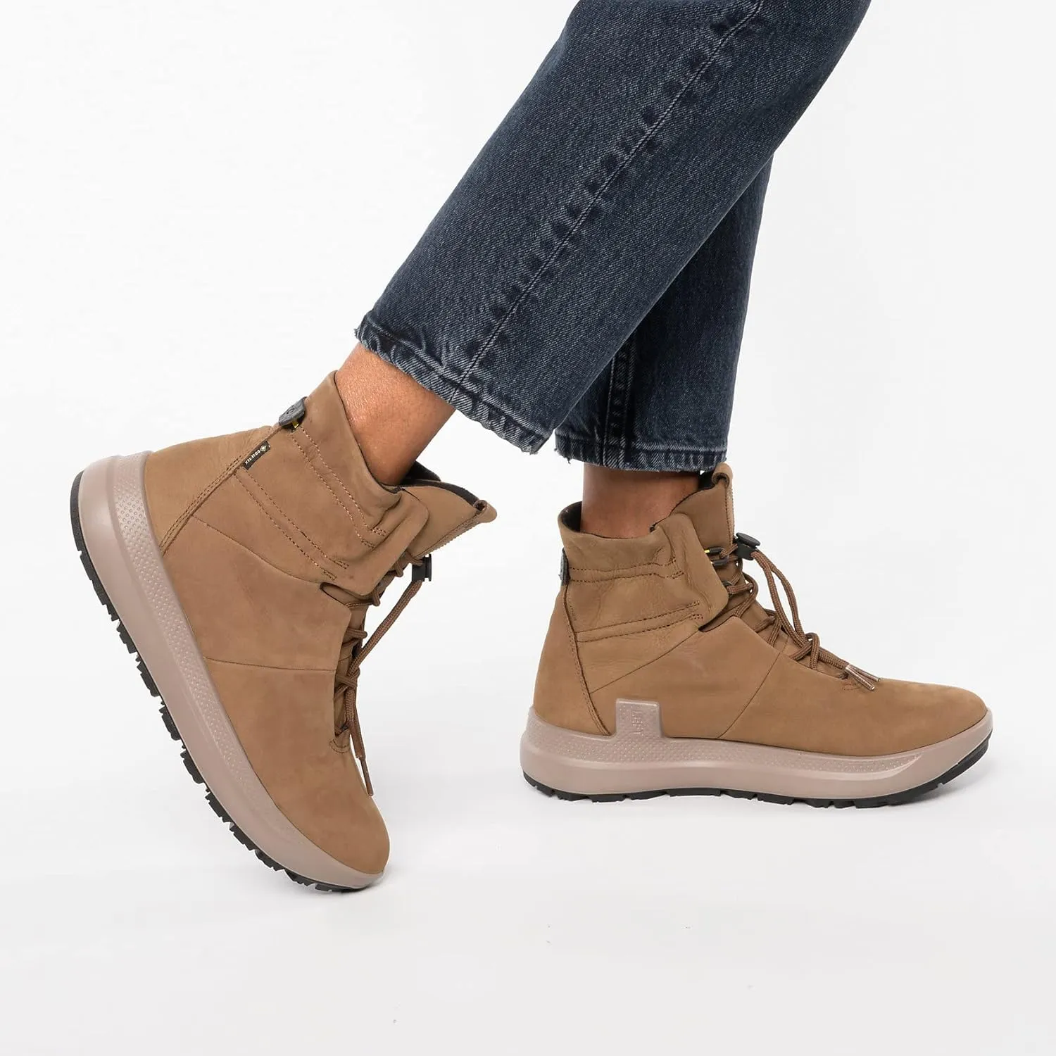 ECCO Women's Solice Mid-Cut Gore-tex Water Proof Insulated Snow Boot