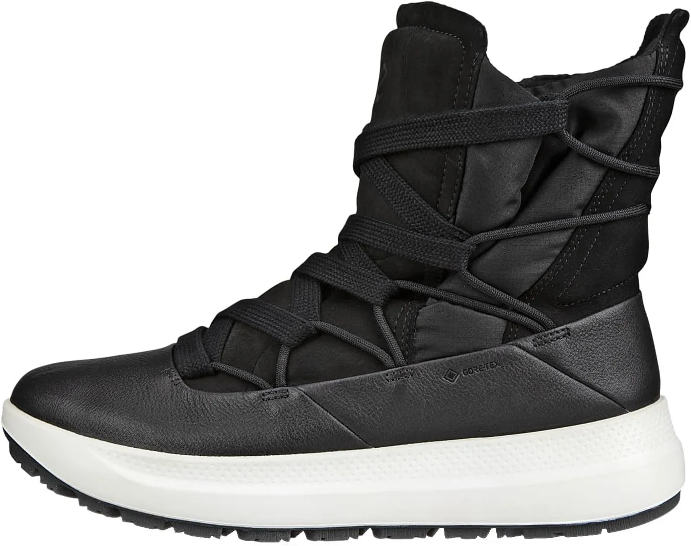 ECCO Women's Solice Wide Lace Goretex Waterproof Primaloft Insulated Snow Boot