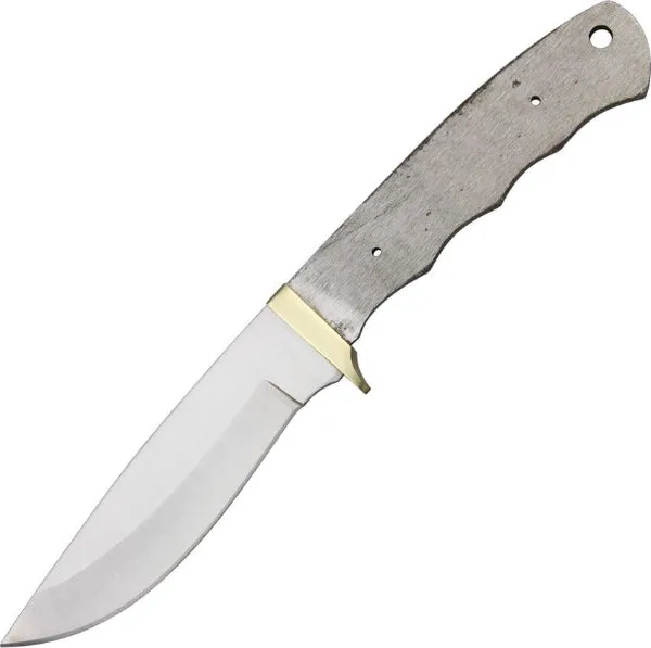 Economy - 9 1/2" Drop Point Hunter Stainless Steel Blade W/Brass Guard