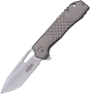 EDC Outdoor folding knife, Stainless Steel Blade, Non-Slip Handle, 8 inch Overall Length, Gray (T271284)