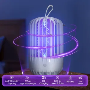 Electric Bug Zapper for Indoor Outdoor, 3000V High Powered UV Light Mosquito Zapper Killer with Night Light for Bedroom, Home, Patio, Backyard, Camping