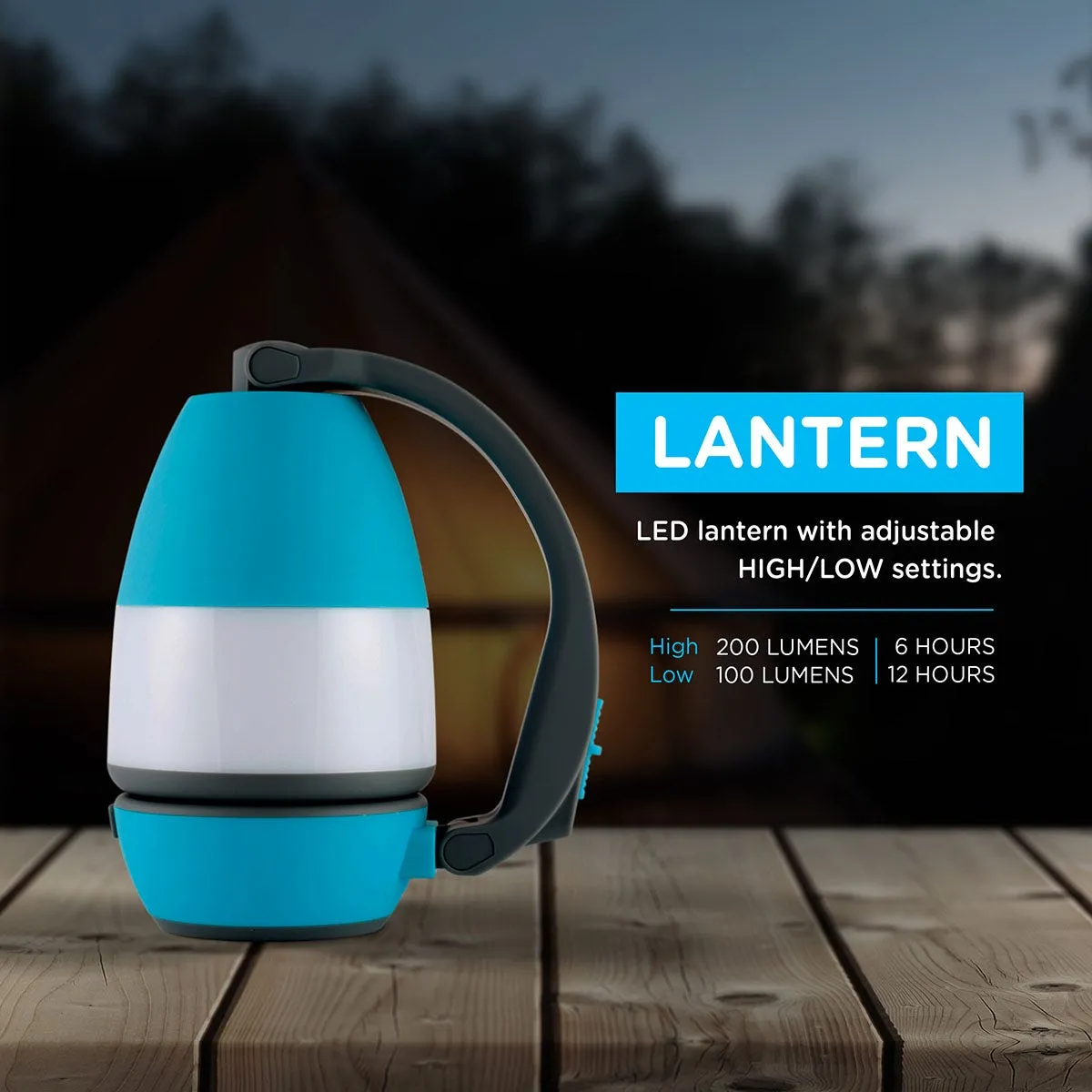 Enbrighten 3-in-1 Lantern, Teal