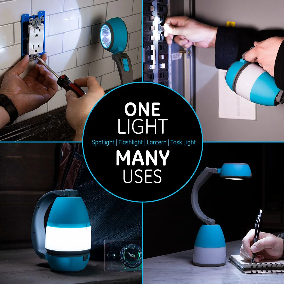 Enbrighten 3-in-1 Lantern, Teal