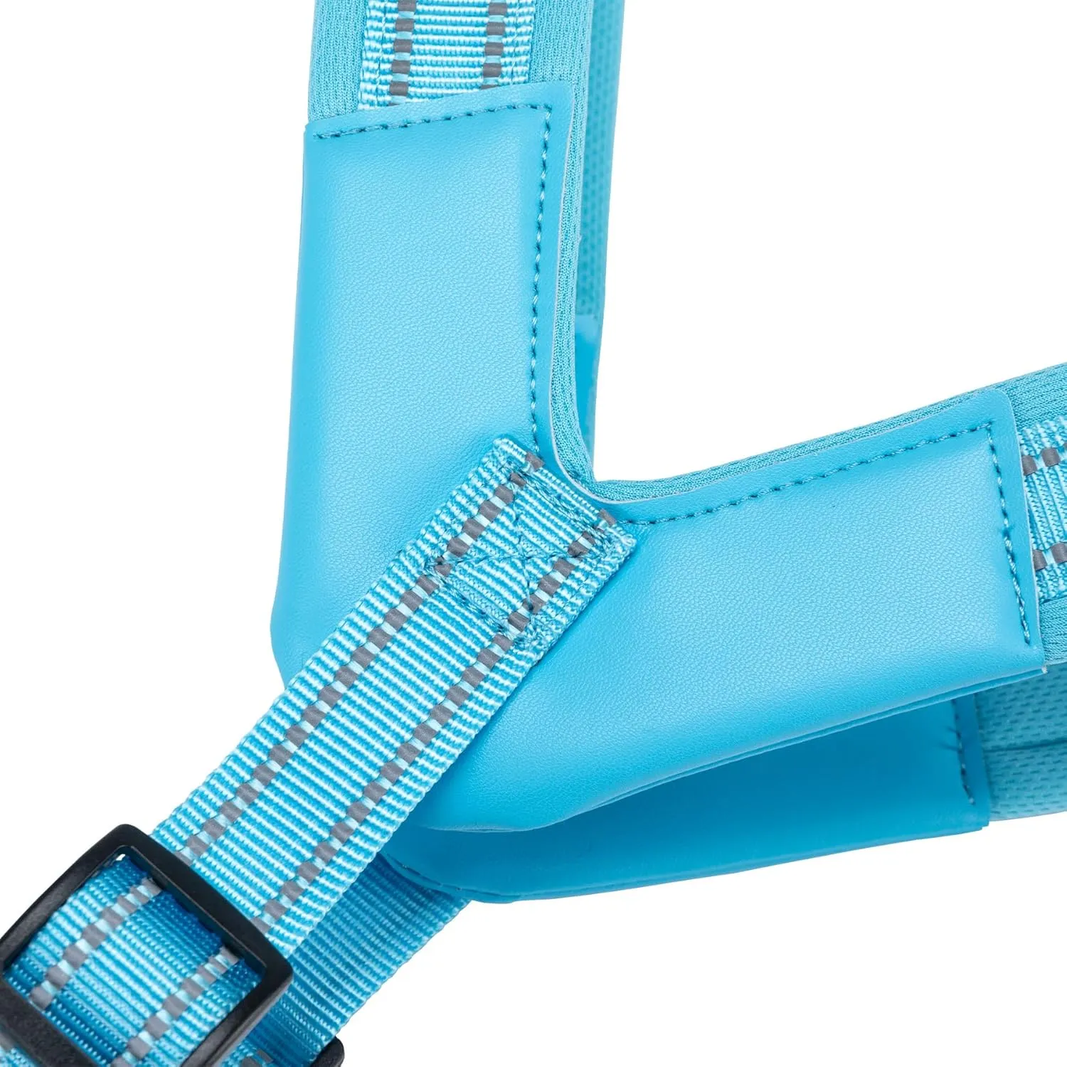 EXCELLENT ELITE SPANKER No Pull Dog Harness Step-in Adjustable Reflective Vest Soft Padded Easy Pet Chest Strap with Leash Clips for Small Medium Large Dogs Walking Training(Light Blue-L)