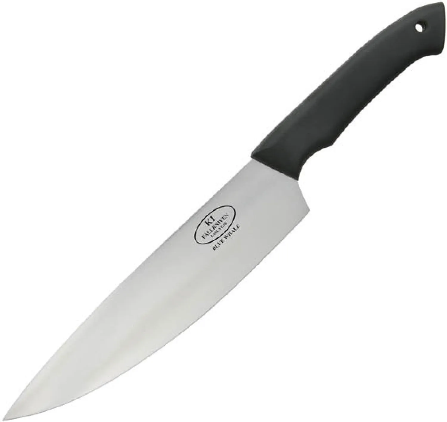 Fallkniven 9001758 K1 Fine Edge Fixed Blade Chef Knife, Black