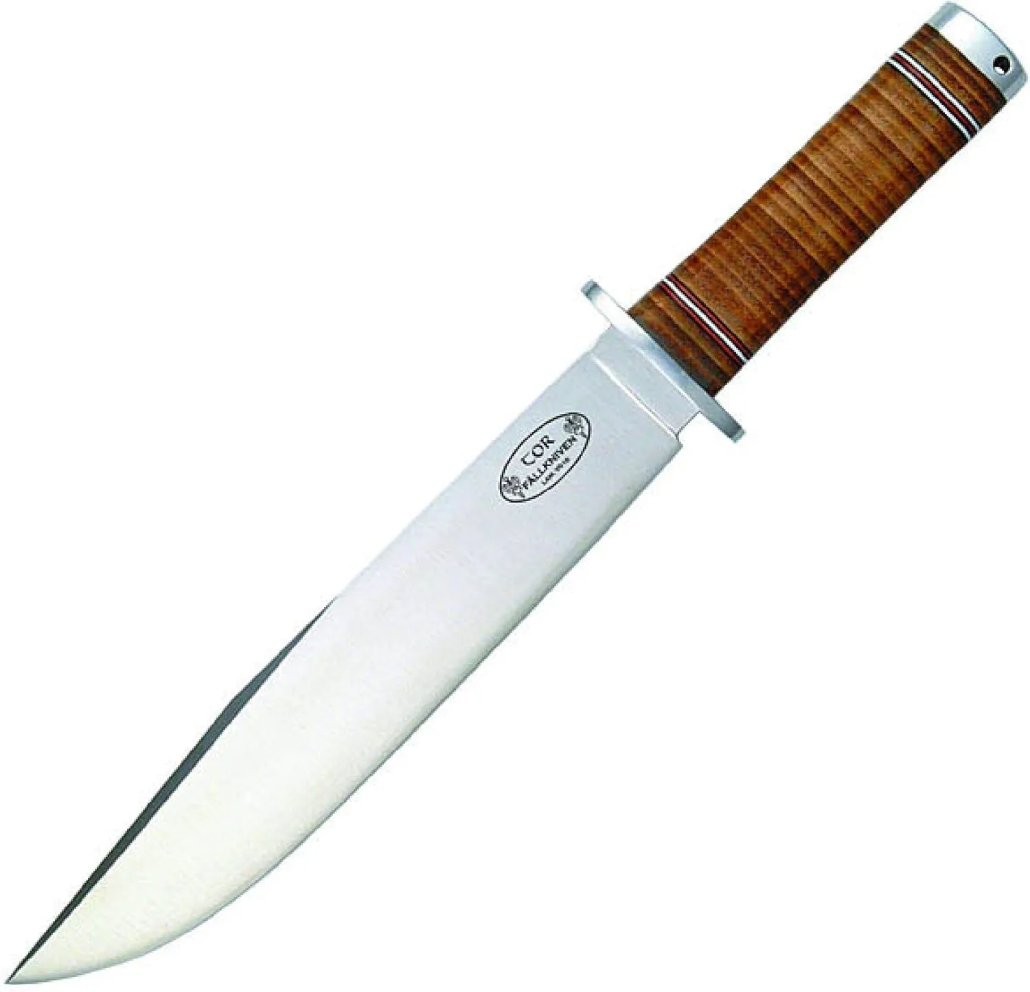 Fallkniven NL1 Fine Edge Fixed Blade Knife with Leather Sheath, Brown