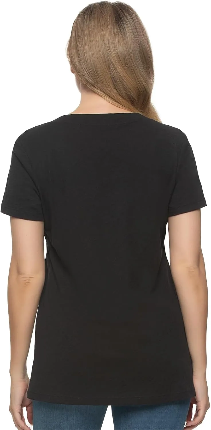 Felina - Women's Slub Jersey V-Neck Tunic - Lightweight Casual Top, Cotton Modal Blend