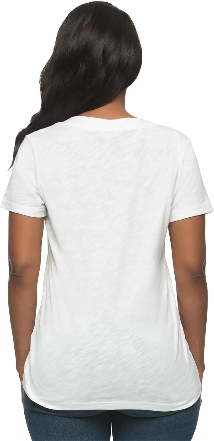 Felina - Women's Slub Jersey V-Neck Tunic - Lightweight Casual Top, Cotton Modal Blend