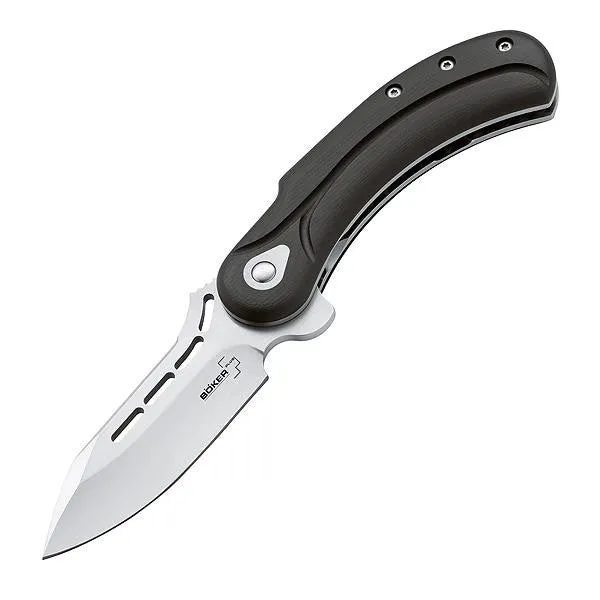 Field Marshal, Black G10 Handle, Curved Blade