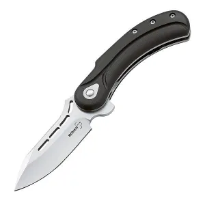 Field Marshal, Black G10 Handle, Curved Blade
