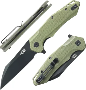 Firebird GANZO FH31 Folding Pocket Knife D2 Steel Wharncliffe Blade Ergonomic G10 Handle with Clip Hunting Fishing Flipper Camping Outdoor EDC Knife