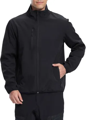 fit space Men's Athletic Insulated Jacket Lightweight Fleece Outerwear Windbreaker Running Cycling Hiking