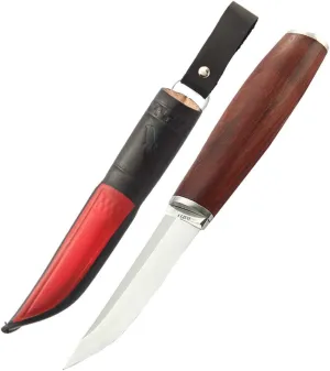 Fixed Blade Hunting Knife with Rosewood Handle Stainless Steel Outdoor Tools Gifts for Hunters and Outdoorsmen