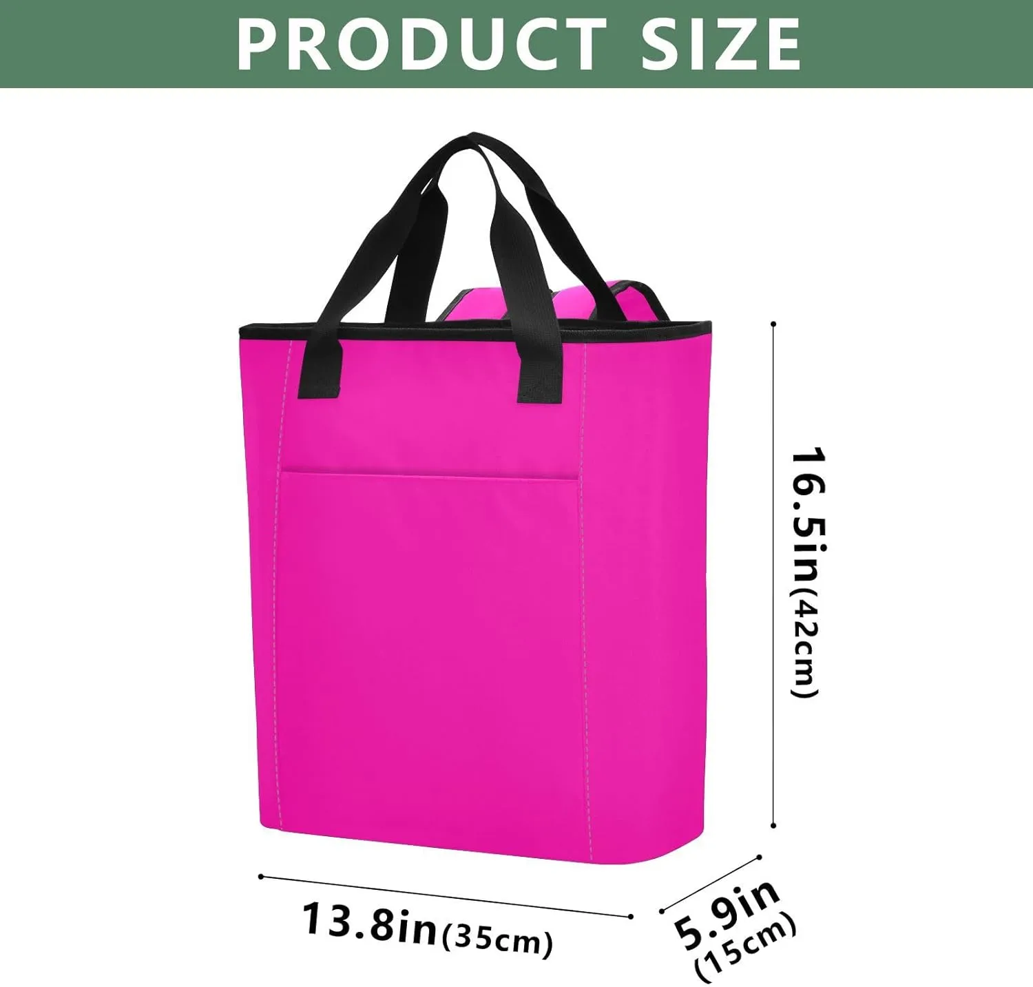 Fluorescent Yellow Electric Lime Cooler Bag 36 Cans Soft Side Coolers Insulated Leakproof Leakproof Cooling Tote Bag for Lunch