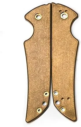 Flytanium Custom Brass Scales Compatible with Kershaw Skyline Folding Knife