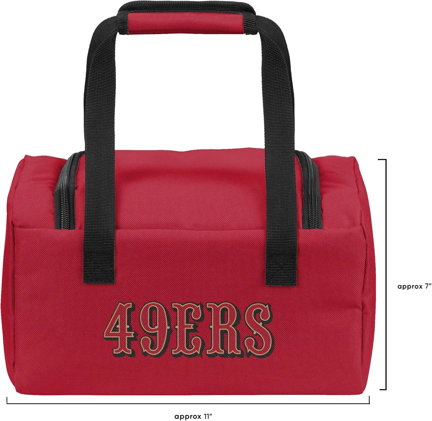 FOCO - NFL Officially Licensed Team Logo Insulated Lunch Box Cooler Duffel Bag