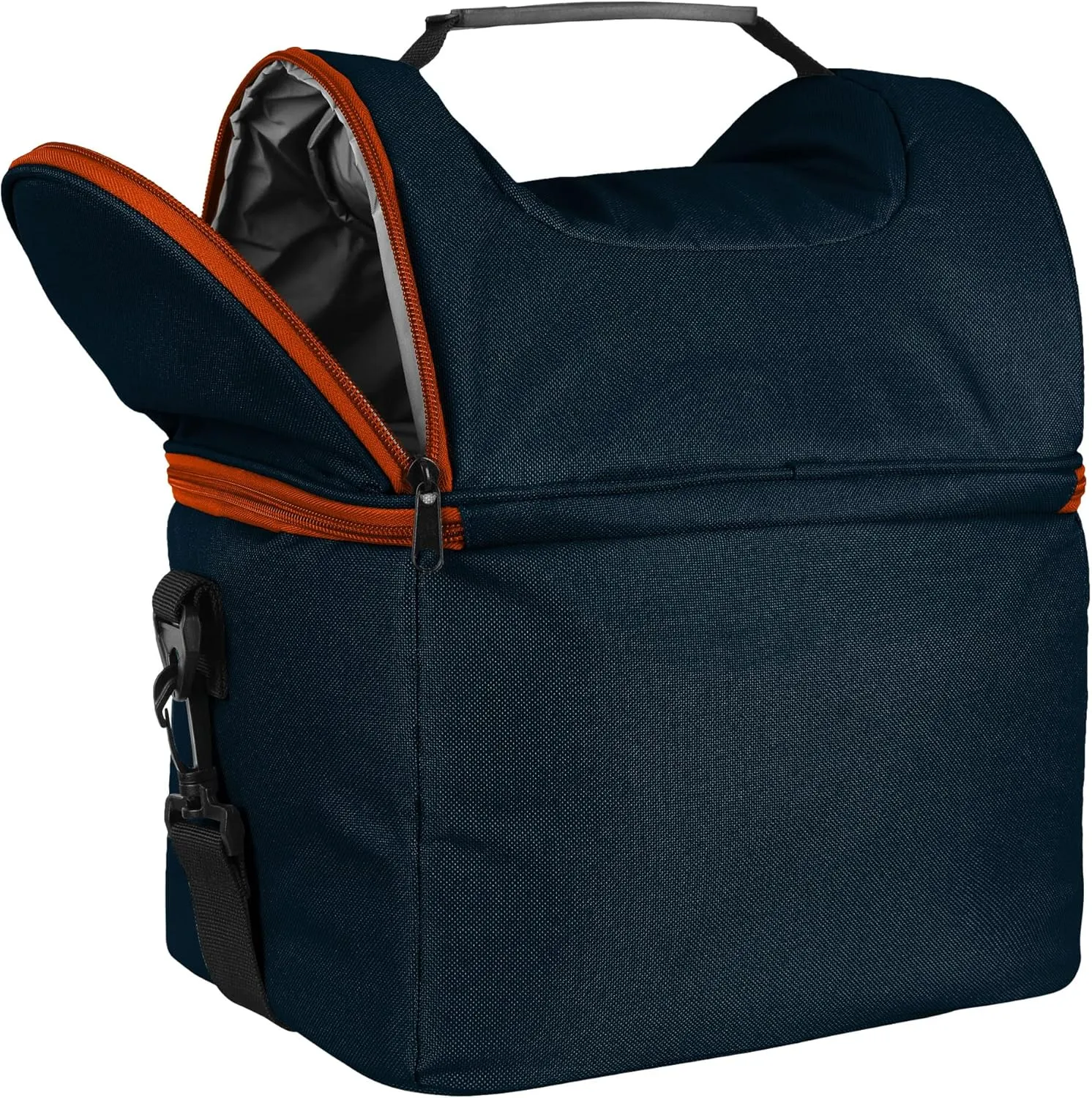 FOCO NFL Unisex-Adult NFL Team Logo Solid Double Compartment Cooler