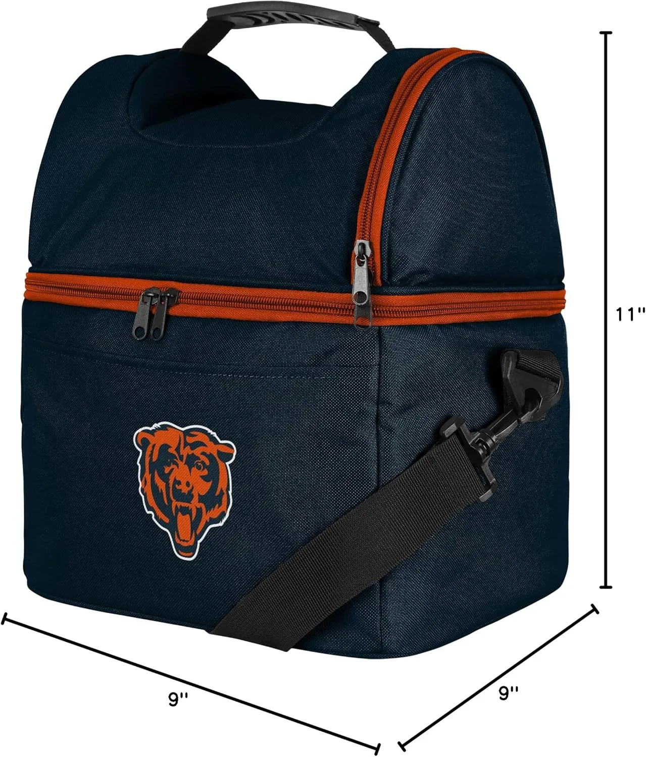 FOCO NFL Unisex-Adult NFL Team Logo Solid Double Compartment Cooler