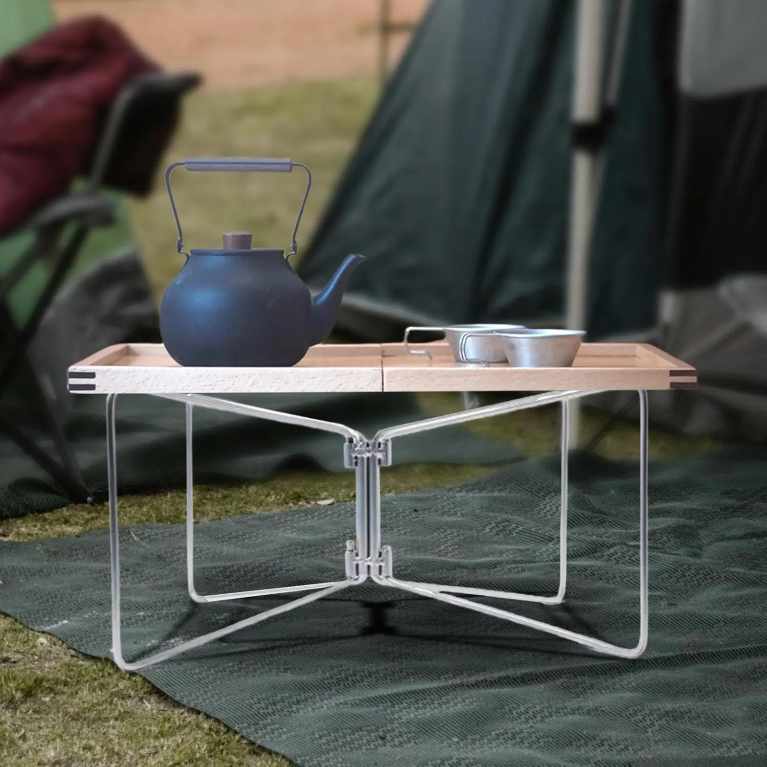 Foldable Cooler Stand Luggage Rack Foldable Fridge Ice Box Holder Universal Stand Cooler for Outdoor, Camping, BBQ, Travel