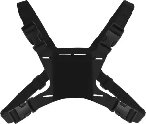 Foldable Tactical Vest Chest Rig Phone Holder, Molle Plate Carrier Pouch Navigation Board Harness Chest Mount
