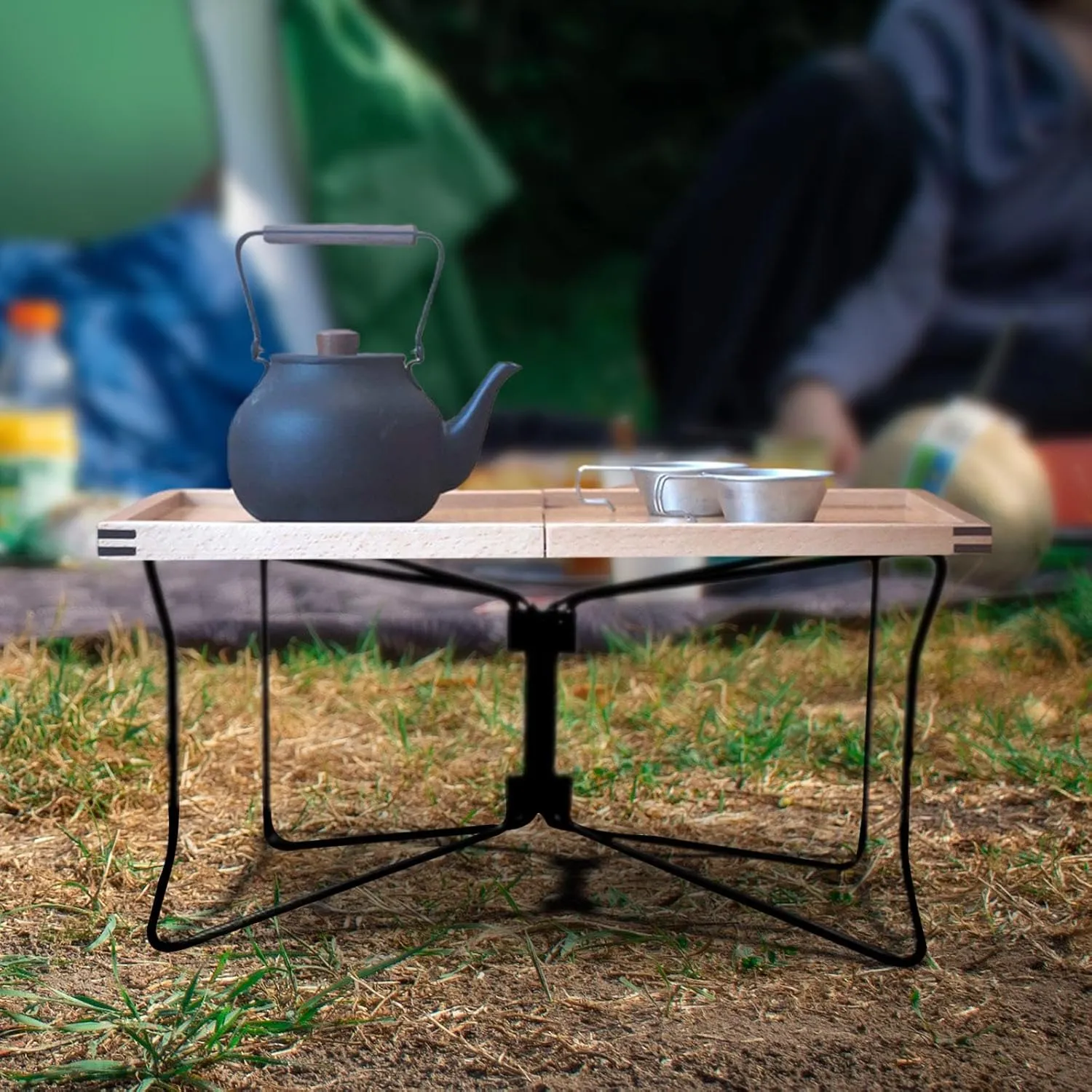 Folding Cooler Stand Fridge Ice Box Holder Foldable Heavy Duty Portable Luggage Rack for Camping, Outdoor, Picnic, Yard