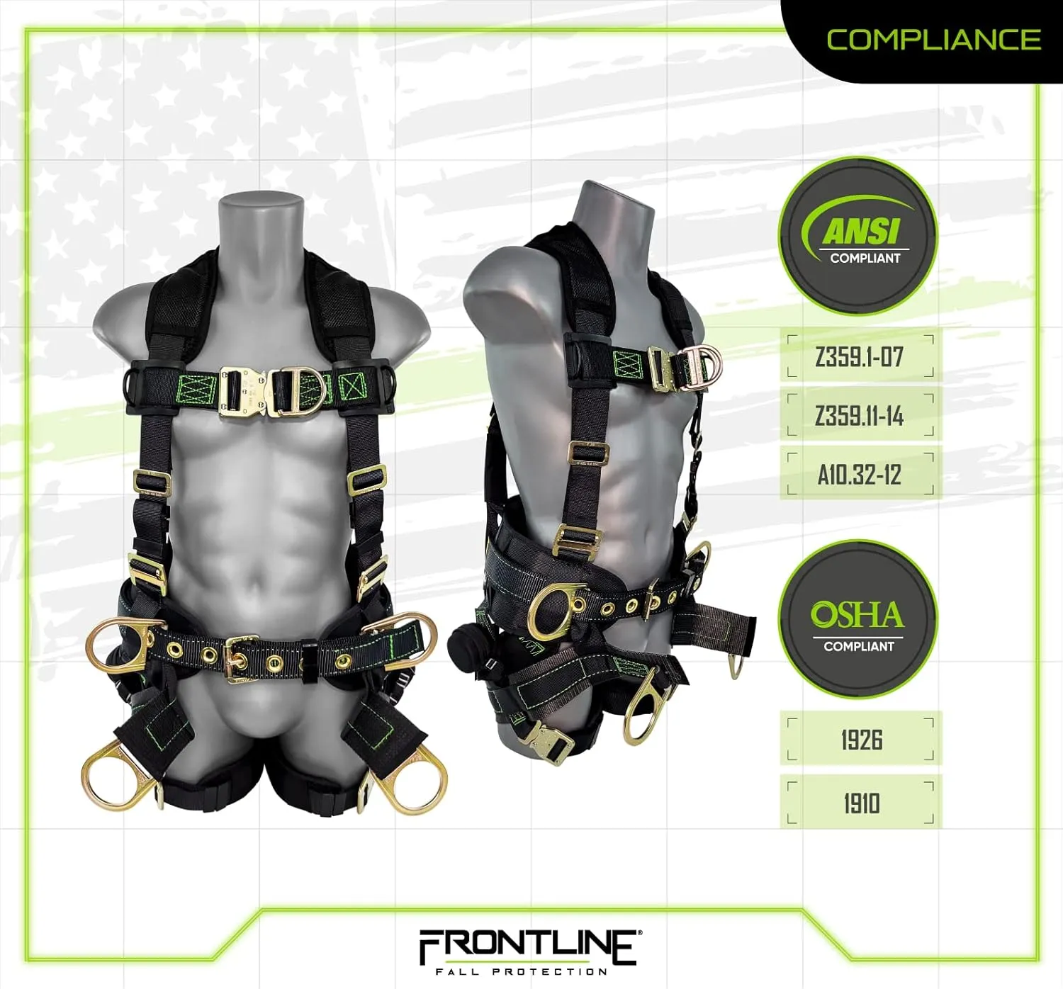 Frontline Patriot™ Vest Style Harness with Airflo