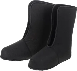GALPADA 1 Pair Warm Fishing Boots Thermals Winter Shoes Warmer Neoprene Fleece Insoles Waterproof Boot Liners for Men Insulated Snow Lined Warm Wool Shoes for Hunting Black Plush