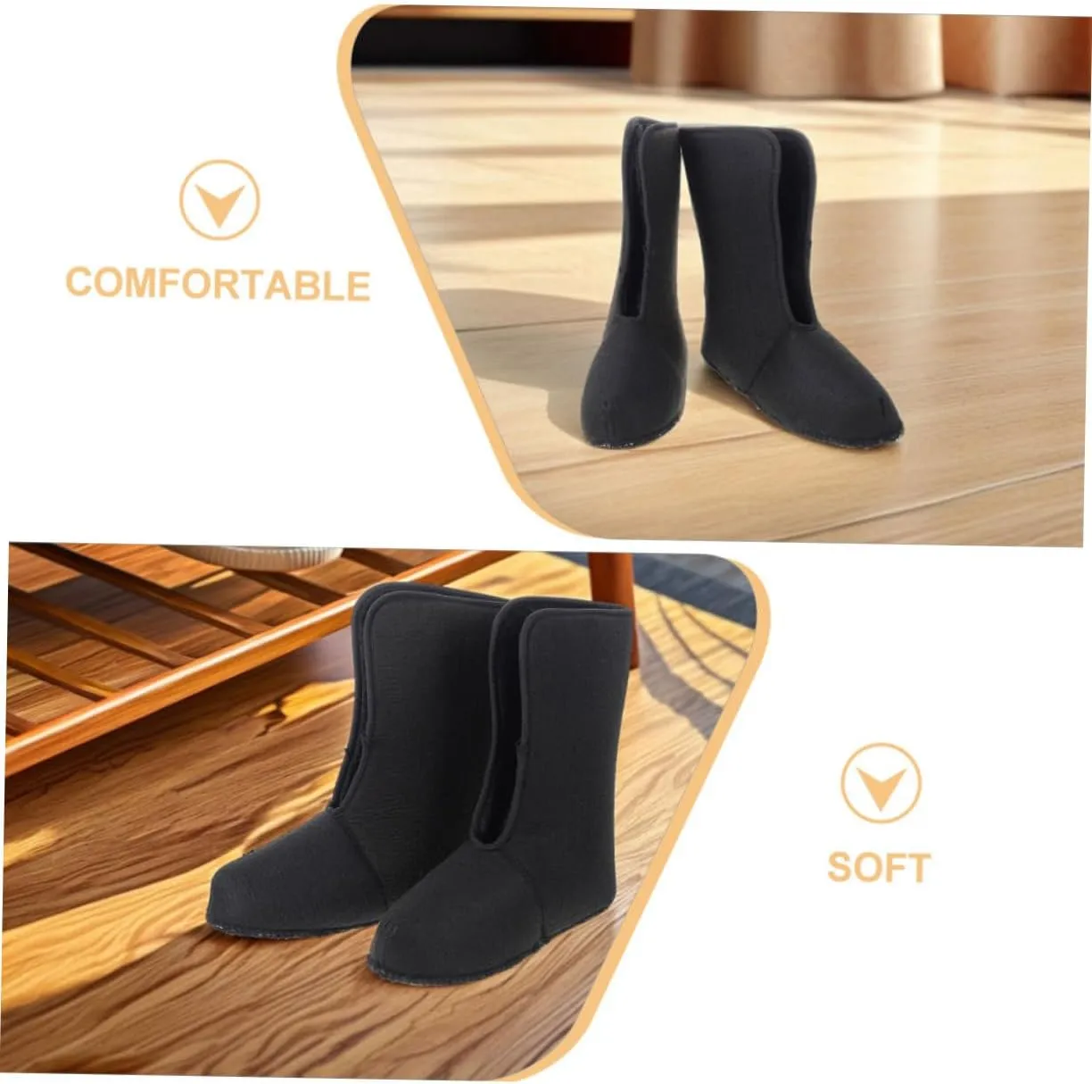 GALPADA Cozy Boot Liners for Men Insulated Winter Snow Boots Liner Warm and Comfortable Detachable Shoe