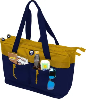 geckobrands 2 Compartment Tote Cooler – Durable, Leak-Proof Insulated Cooler Bag for Food and Drinks