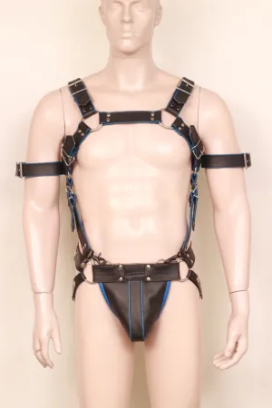 Genuine Crossbow Mens Leather Body Harness with Jockstrap