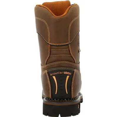 GEORGIA BOOT MENS AMP LT LOW HEEL LOGGER WATERPROOF WORK BOOT 13M