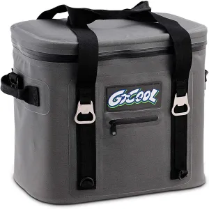 Giantex 24 Cans Soft Pack Cooler Insulated with Hard Liner and Heavy Duty Waterproof 300D TPU Material, Camping Fishing, Daily Trip to Beach, w/Adjustable Shoulder Strap