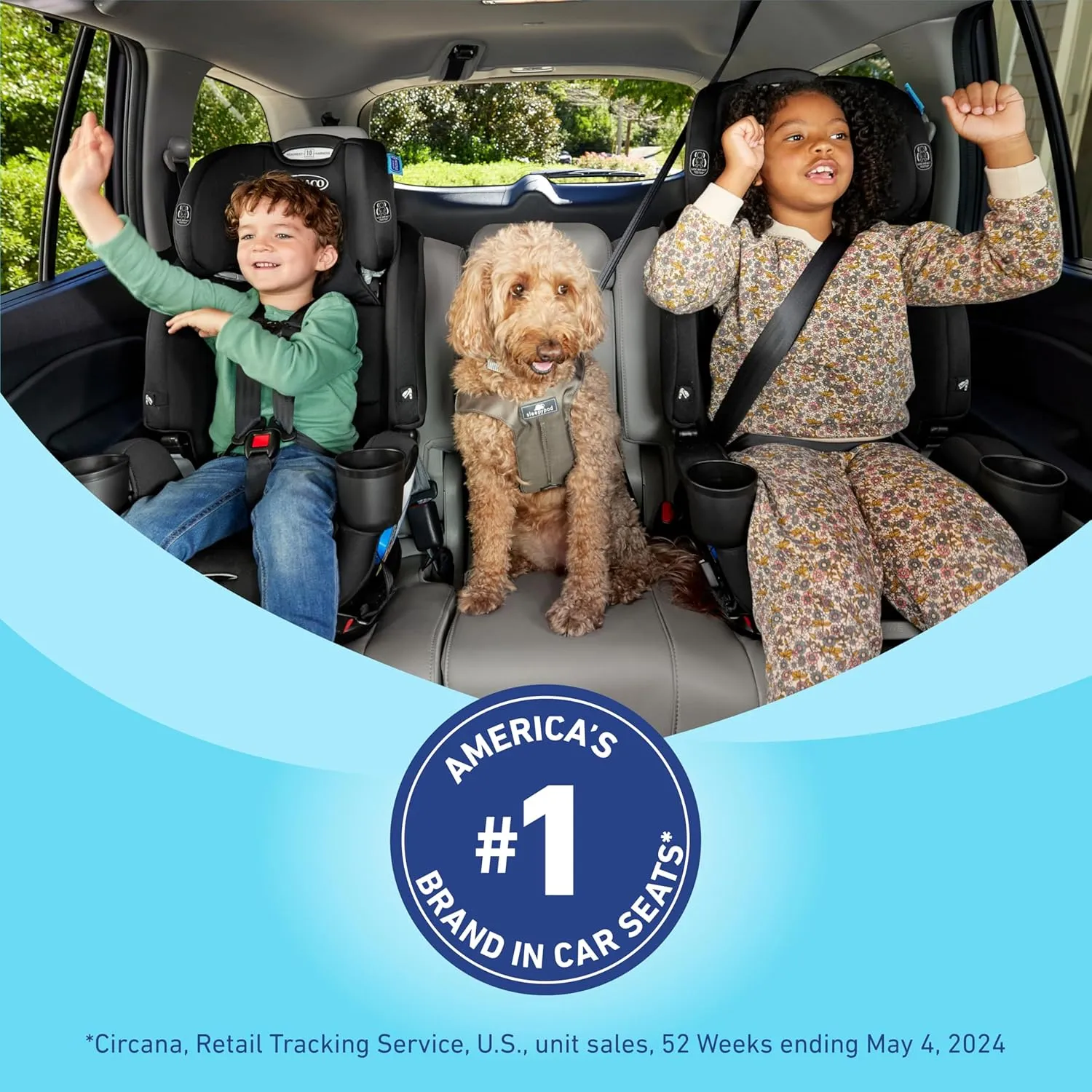 Graco Extend2Fit Convertible Car Seat, Spire, Safe and Comfortable Ride Designed for Growing Children